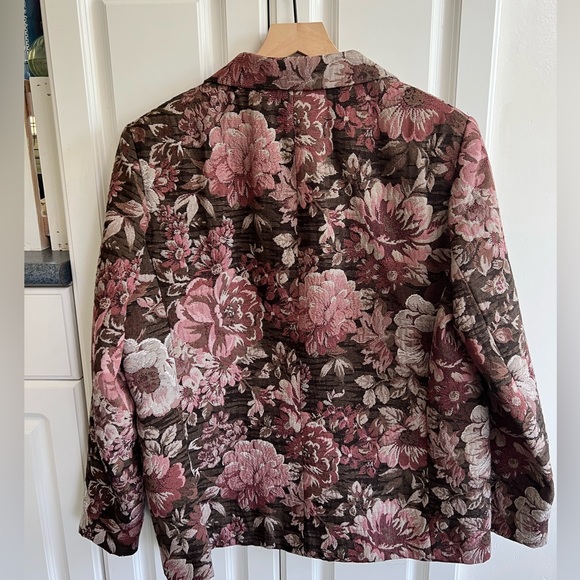 Vintage 90s Floral tapestry blazer - Picture 6 of 10